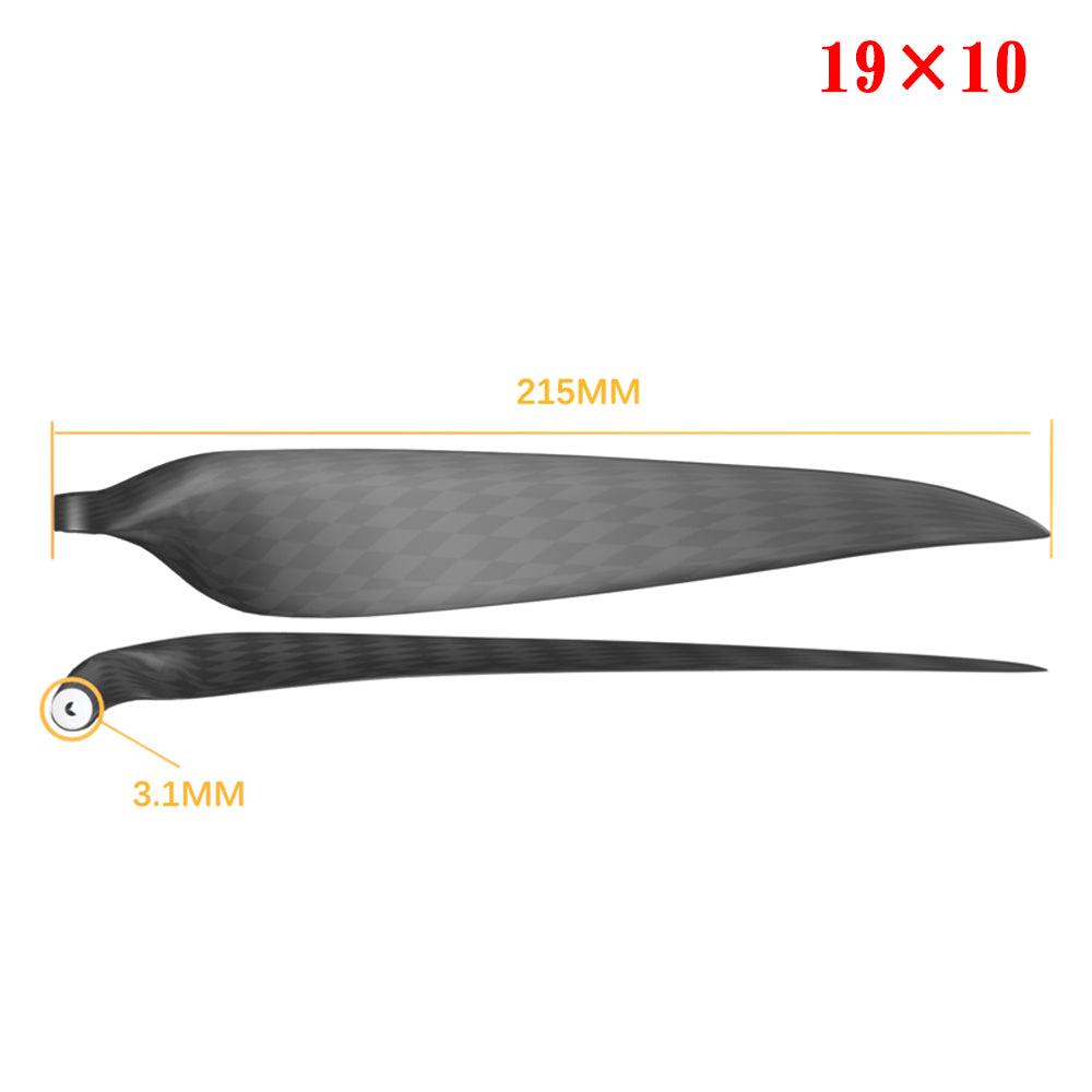 QX-MOTOR Carbon Fiber Folding propeller blade 9.5x5 10x6 11x6 11x8 12x6 13x6.5 13x7 13x8 14x8 14x9.5 15x10 16x8 16x13 18x10 19x10 For RC Airplane Props Fixed Wing Model