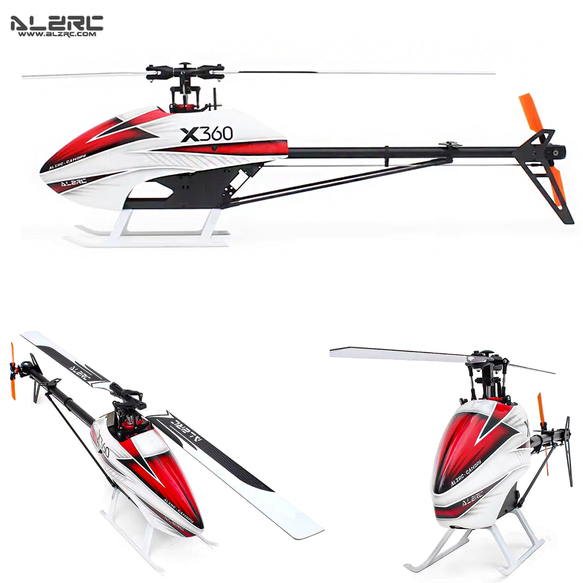 ALZRC-Devil X360 FBL Remote Control 3D Helicopter Kit Empty Frame KIT With Canopy and Blades for Beginner