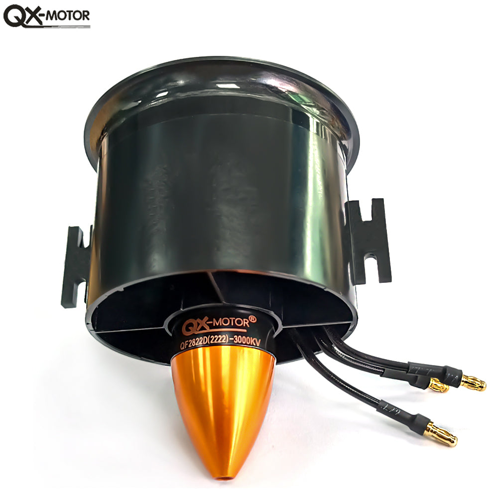 QX-MOTOR 70mm EDF 6 Blades Ducted Fan QF2822 QF2827 4S 6S Brushless Motor for FMS RC Drone DIY Parts