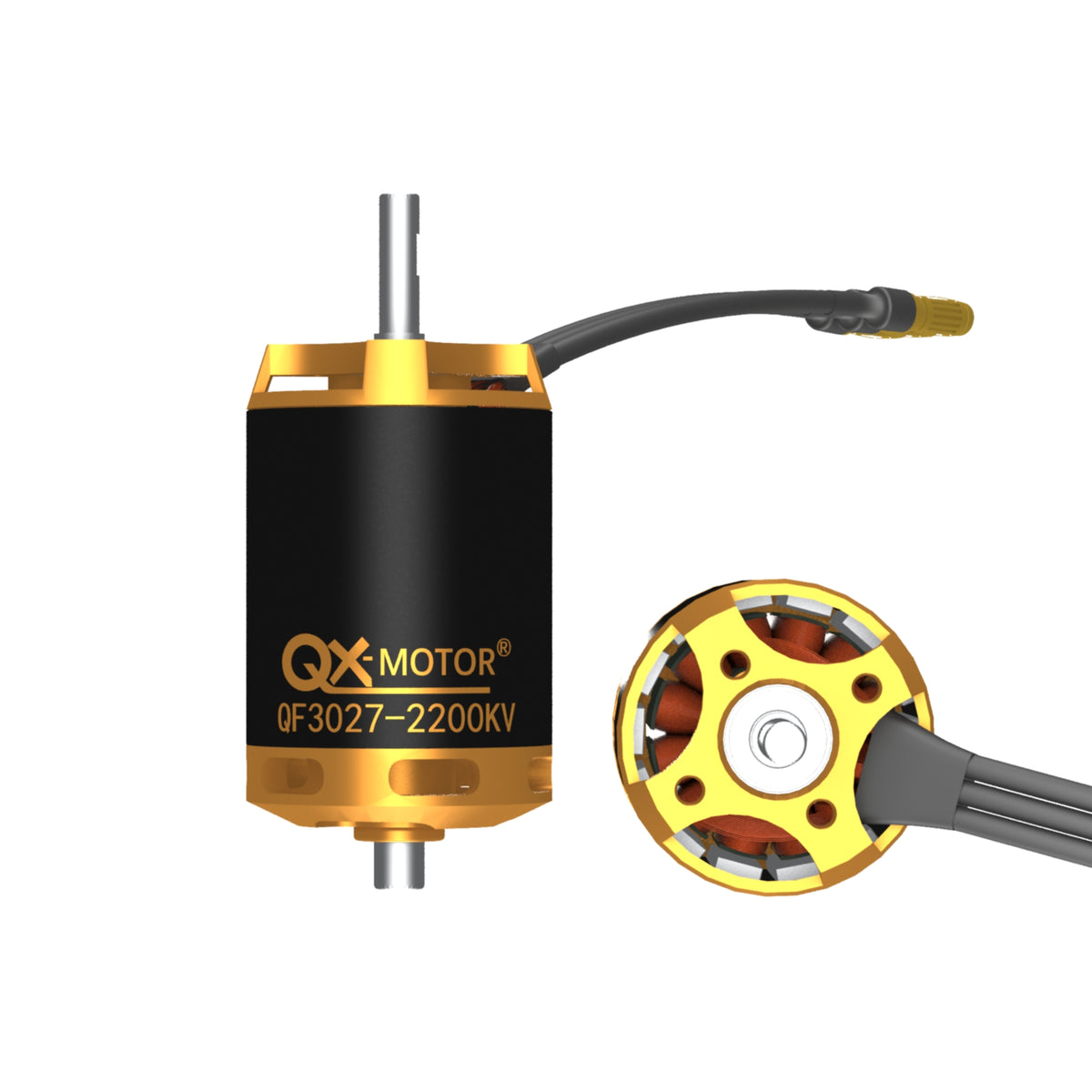 QX-Motor New 12 Blades Fan 70mm EDF  QF3027 2200KV 1100kv Brushless Motor CW CCW  For Remote Control Toy Accessories