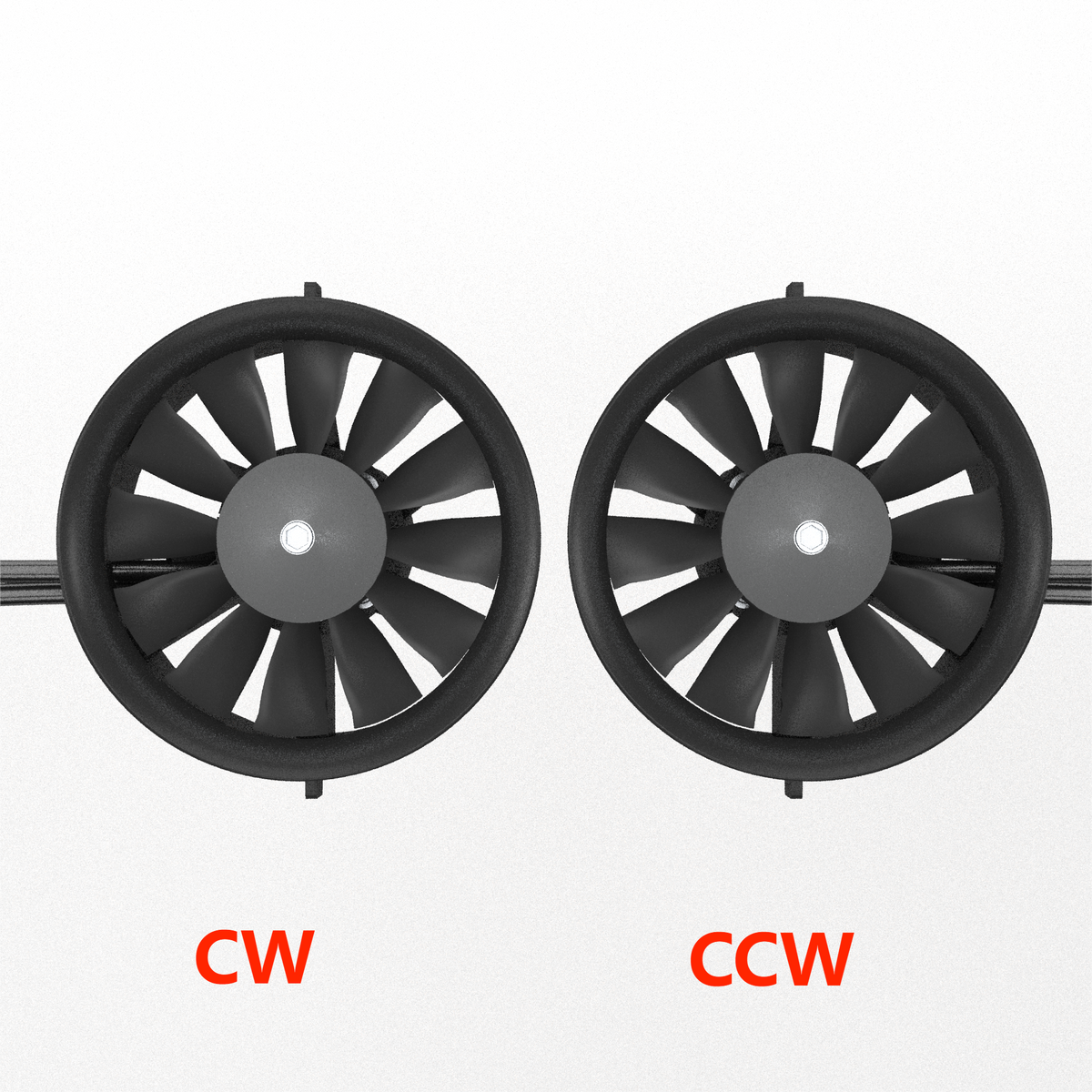 QX-Motor New 12 Blades Fan 70mm EDF  QF3027 2200KV 1100kv Brushless Motor CW CCW  For Remote Control Toy Accessories