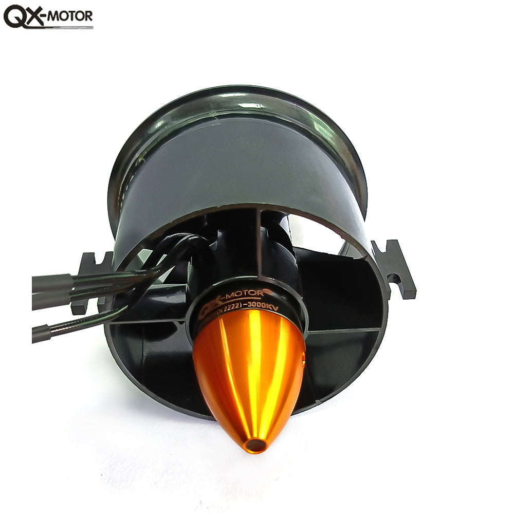 QX-MOTOR 70mm EDF 6 Blades Ducted Fan QF2822 QF2827 4S 6S Brushless Motor for FMS RC Drone DIY Parts
