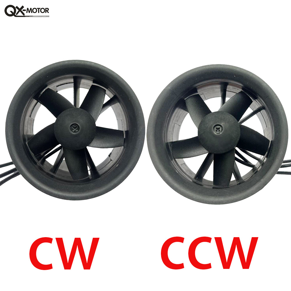 QX-Motor 64mm EDF CW CCW 5 Blades Ducted Fan with Brushless Motor 2900KV 3200KV 4000KV  for FMS RC Airplane
