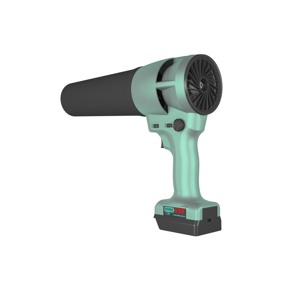 QX-MFLU 2000G 64mm portable violent fan, a powerful handheld fan suitable for outdoor water/dust/snow removal