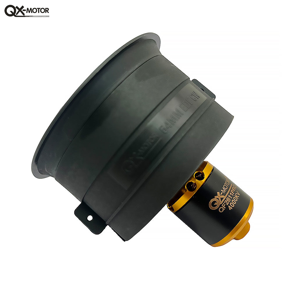 QX-Motor 64mm EDF CW CCW 5 Blades Ducted Fan with Brushless Motor 2900KV 3200KV 4000KV  for FMS RC Airplane
