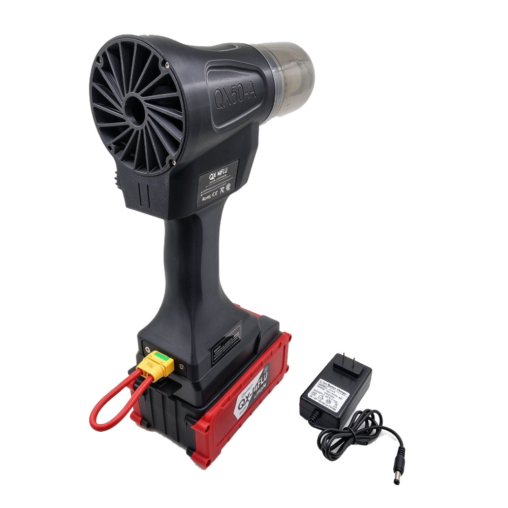 QX-MFLU 50mm Brushless Motor Thrust 65M/S Electric Turbo Fan Blower 550W Cordless Jet Fan Snow Leaf Dust Air Blowing Tool