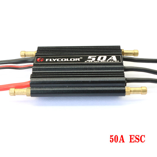 Flycolor 2-6S Lipo BEC 5.5V/5A Brushless ESC 50A 70A 90A 120A 150A Speed Controller and Programming Card for RC Boat Model Parts