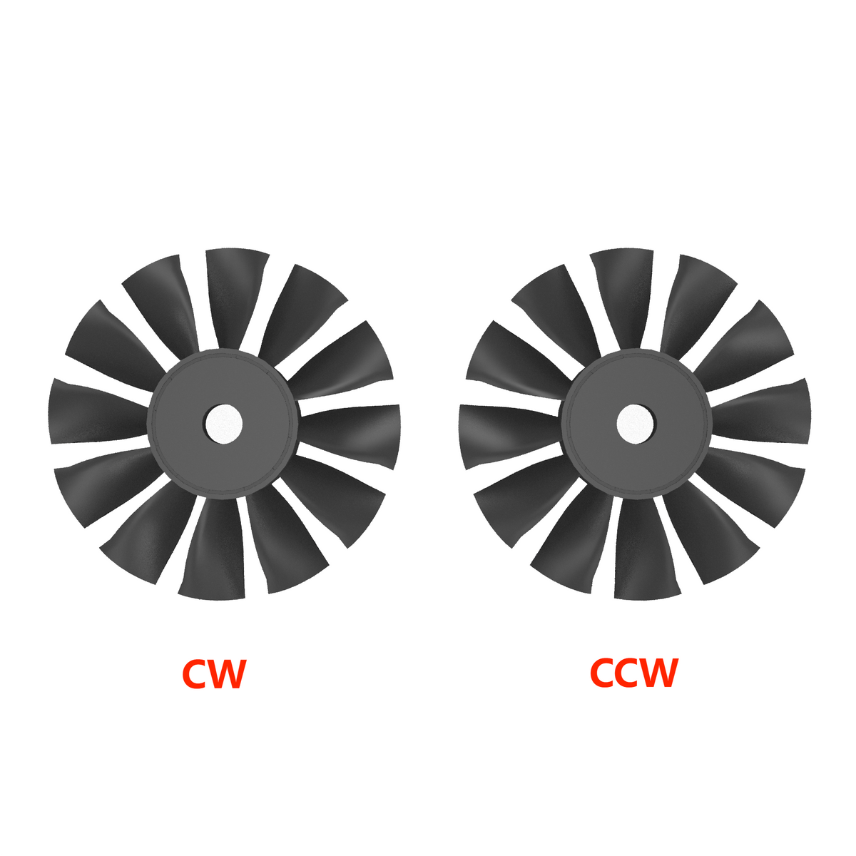 QX-Motor New 12 Blades Fan 70mm EDF  QF3027 2200KV 1100kv Brushless Motor CW CCW  For Remote Control Toy Accessories