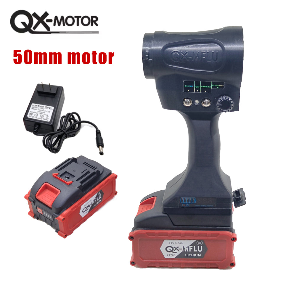 QX-MFLU 50mm Brushless Motor Thrust 65M/S Electric Turbo Fan Blower 550W Cordless Jet Fan Snow Leaf Dust Air Blowing Tool