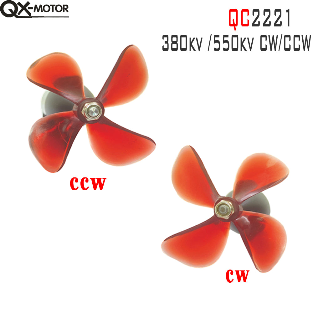  QX-MOTOR QC2221 Waterproof Underwater Propulsor 380/550KV CW CCW Brushless Motor with 50A ESC For RC Fishing Bait Boat Model