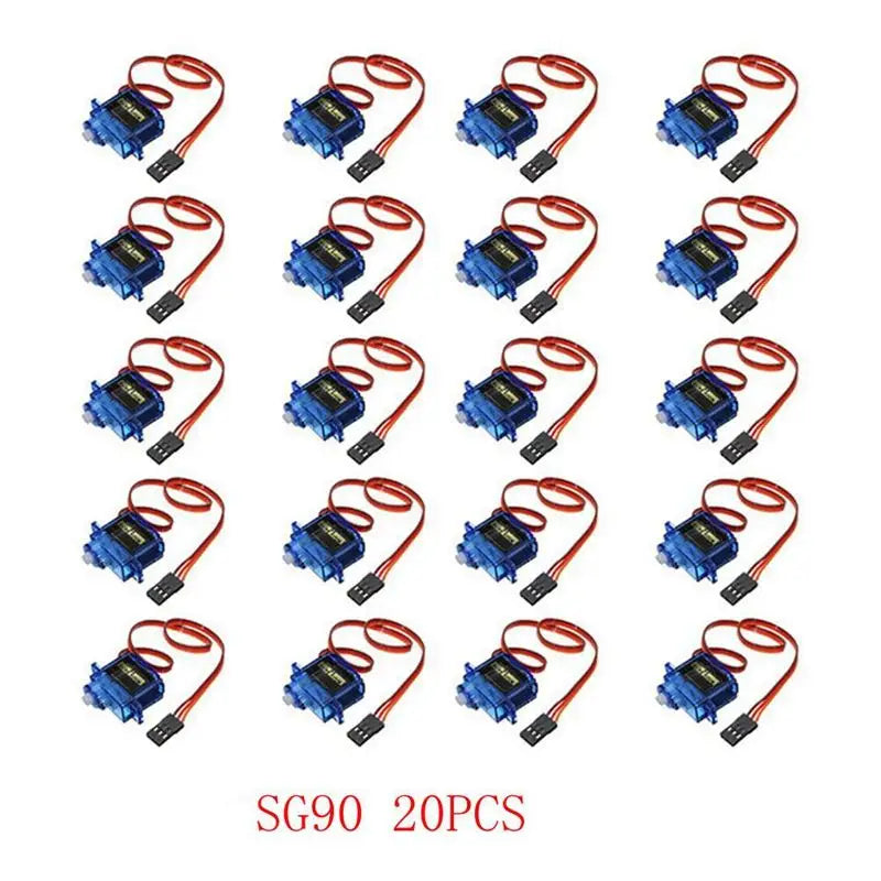 SG90 Mini Gear Micro Servo 9g 1.6KG Mini For RC RC 250 450 Airplane Helicopter Car Vehicle Boat Models Spare Parts  4/5/10/20PCS