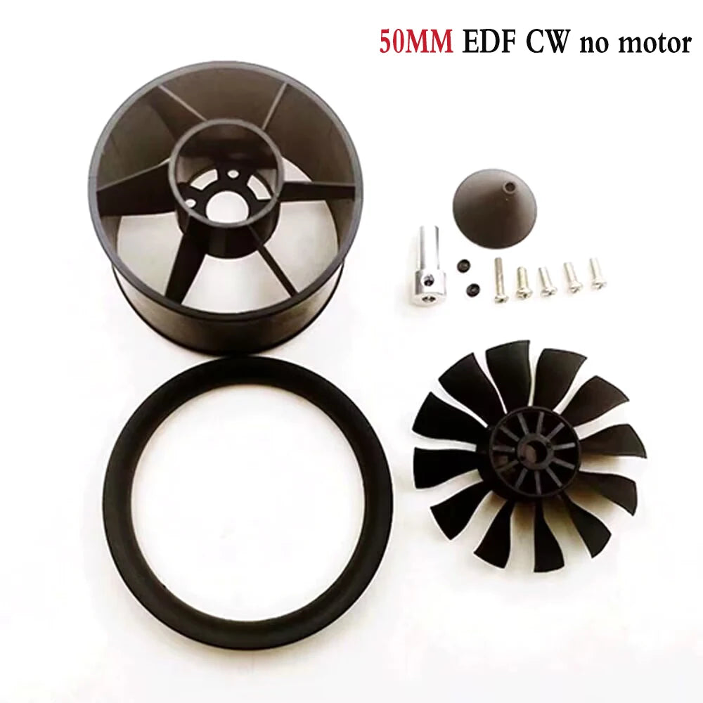QX-MOTOR 30MM 50MM 64MM 70MM 80MM 90MM 120MM EDF no motor 6/12 Blades Ducted Fan For Remote Control Toy Parts