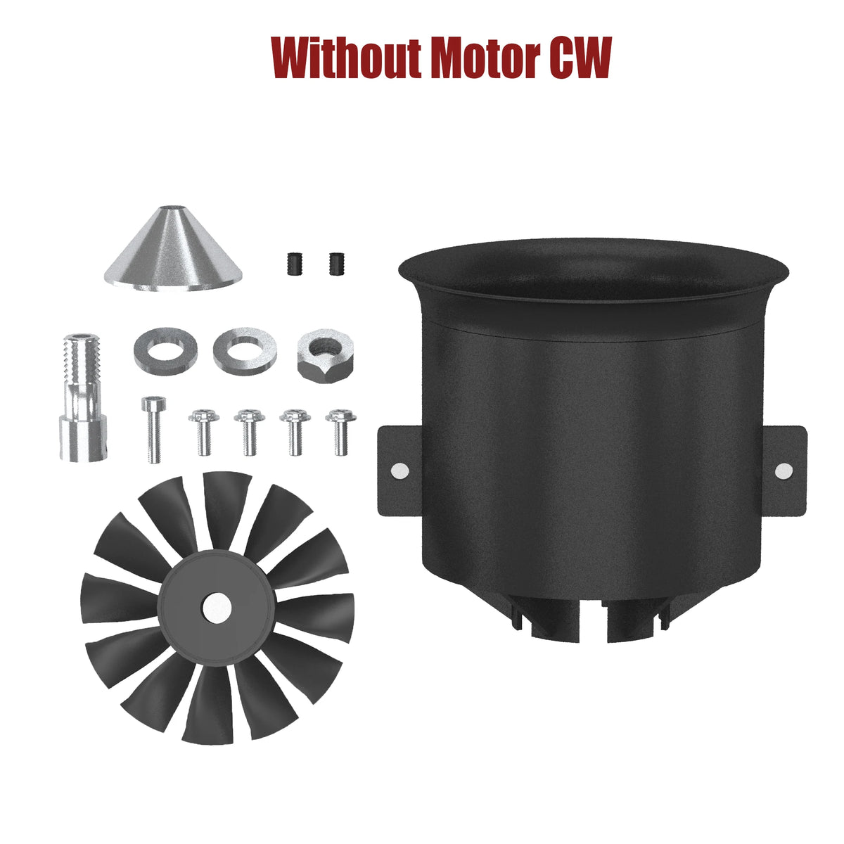 QX-MOTOR 30MM 50MM 64MM 70MM 80MM 90MM 120MM EDF no motor 6/12 Blades Ducted Fan For Remote Control Toy Parts
