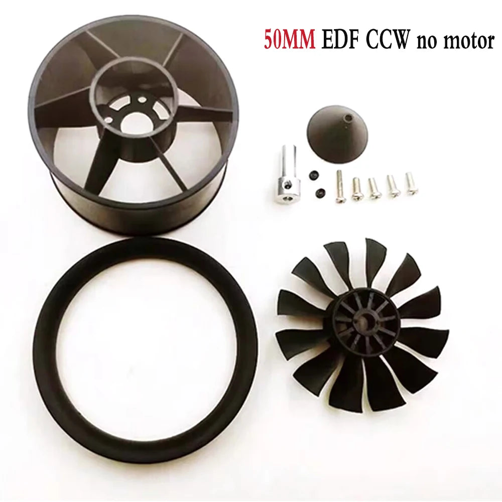 QX-MOTOR 30MM 50MM 64MM 70MM 80MM 90MM 120MM EDF no motor 6/12 Blades Ducted Fan For Remote Control Toy Parts