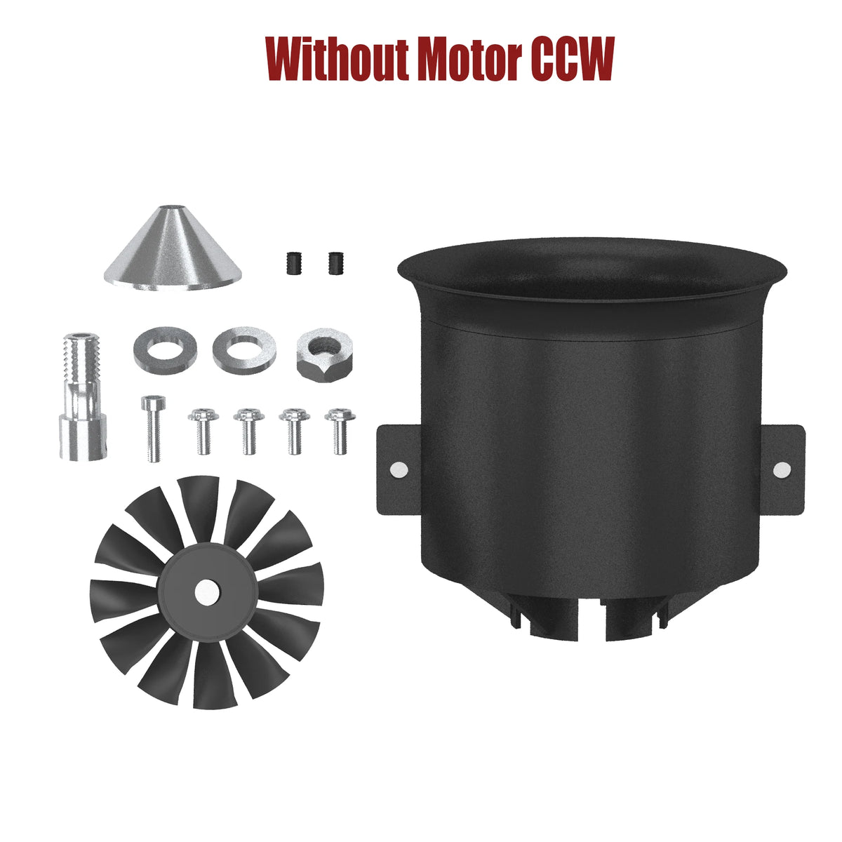 QX-MOTOR 30MM 50MM 64MM 70MM 80MM 90MM 120MM EDF no motor 6/12 Blades Ducted Fan For Remote Control Toy Parts