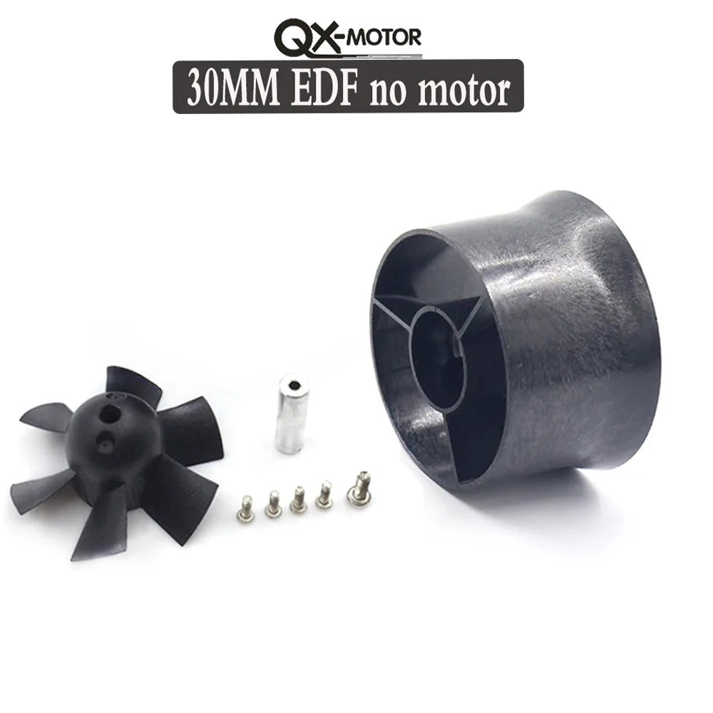 QX-MOTOR 30MM 50MM 64MM 70MM 80MM 90MM 120MM EDF no motor 6/12 Blades Ducted Fan For Remote Control Toy Parts