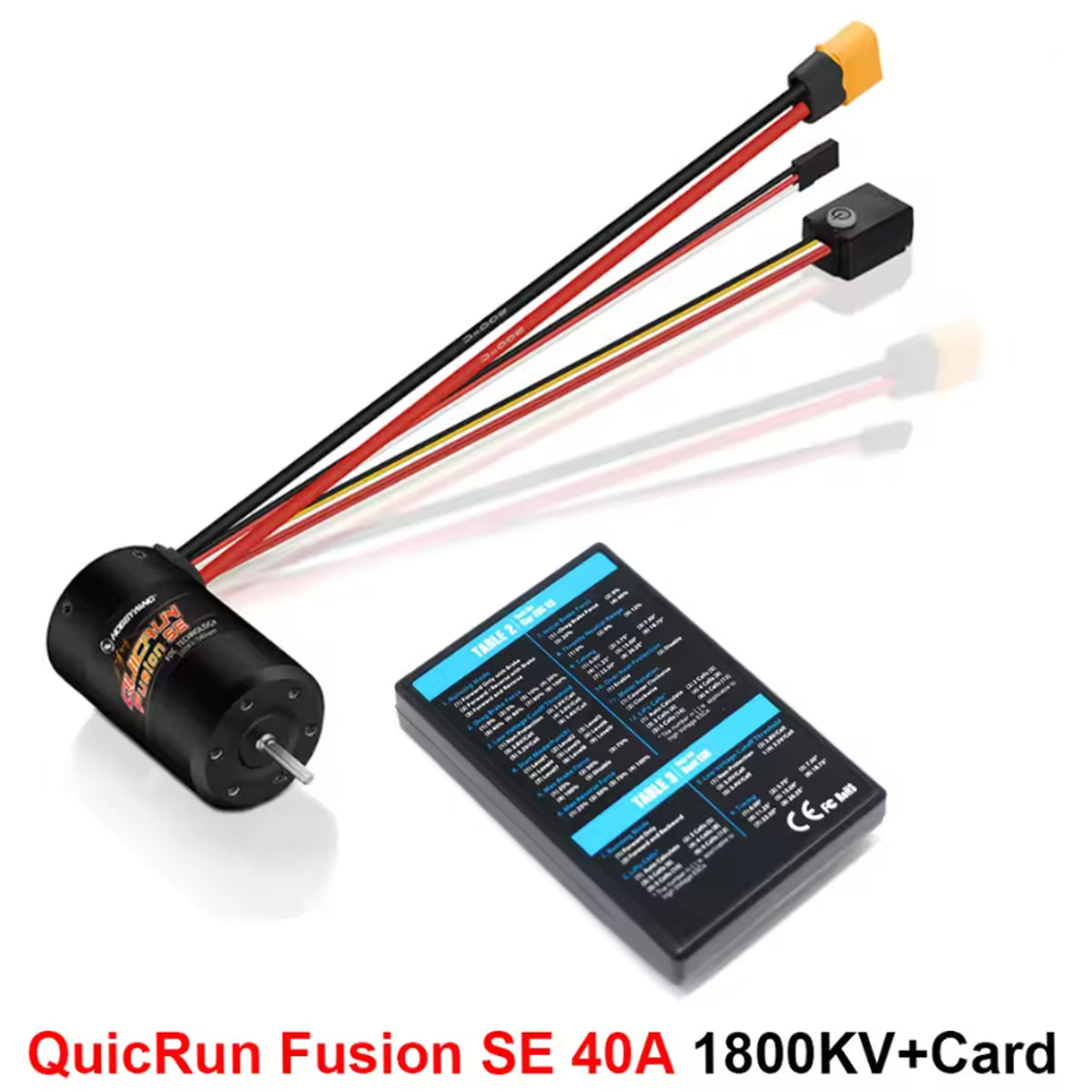 Hobbywing Quicrun Fusion SE 40A 1800kv 1200kv Brushless Motor ESC Combo 2-in-1 Sensored FOC for 1/10 1/8 RC Crawler Rock Car